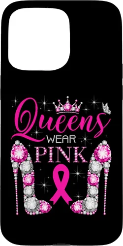 Vista 31 de iPhone 16 Queens Wear Rosa Concientización del Cáncer de Mama Estuche de Cinta Rosa