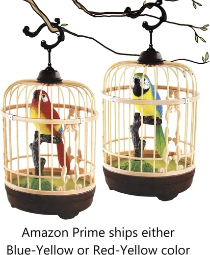 Vista 10 de Haktoys funciona con pilas, pájaros que cantan, Parent