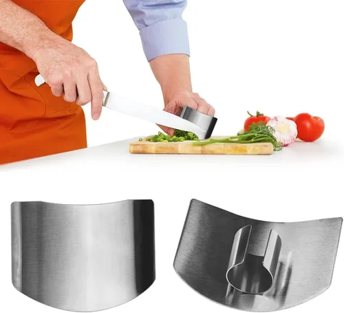 Vista 9 de Protector de Dedos de Acero Inoxidable, Protector de Dedos Nuevo 2023 para Cortar Alimentos, Protector de Dedos Premium para Cortar, Rebanadas, 2