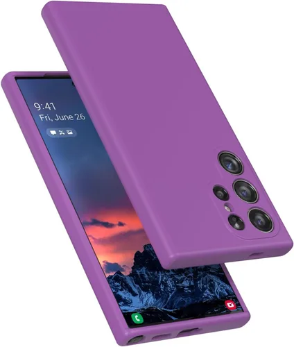 Vista 28 de Diseñado para Galaxy S24+Plus Carcasa, de silicona líquida, de gel, a prueba de golpes, con suave forro de microfibra, compatible con Galaxy S24