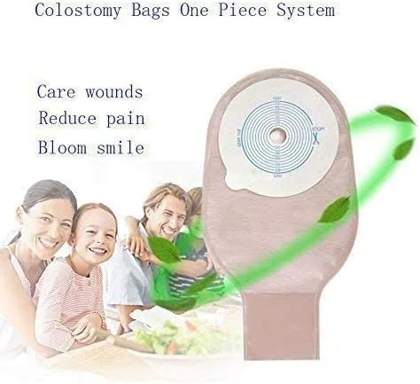 Vista 4 de 30PCS Bolsas de Colostomía Suministros Médicos Drenable Bolsa, Ileostomía Ostomía Bag One Piece System A002