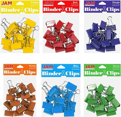Vista 29 de Broches aprietapapeles JAM Paper®, Blanco