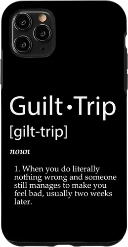 Vista 13 de Guilt Trip Definition Sarcastic Joke for Mean Adult Parents Case for iPhone 17