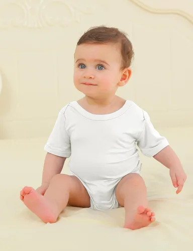 Vista 18 de Jimonda Body de rayón de bambú de manga corta para bebés, niños y niñas, trajes suaves para recién nacidos