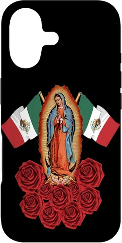 Vista 32 de Funda para iPhone 16 Nuestra Señora Virgen De Guadalupe Virgen María Mexicana