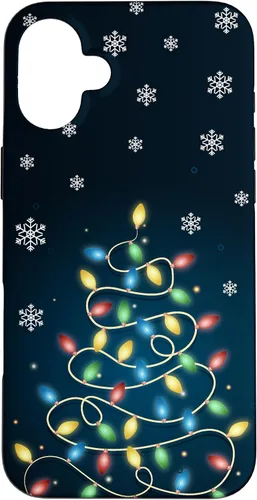 Vista 23 de Christmas Lights ICY Crystals Theme Snowflake Case for iPhone 17