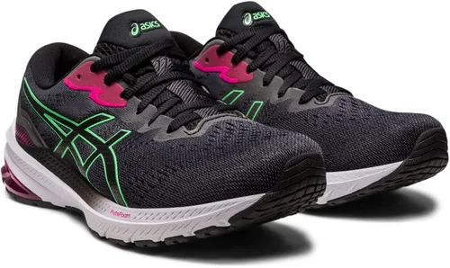Vista 2 de ASICS GT-1000 11 - Tenis de correr para mujer NegroBlanco