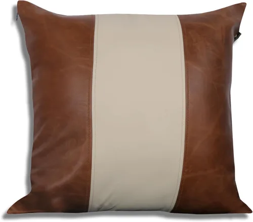Vista 47 de Funda de almohada de cuero de cordero 100% cuero de cordero – Funda de cojín para sofá – Fundas decorativas para sala de estar y dormitorio, cuero
