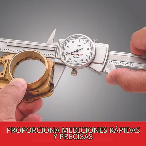 Vista 6 de Starrett Calibrador de dial, bisel ajustable, rango de 0-6 pulgadas, grado