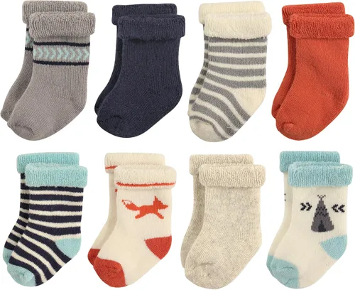 Vista 60 de Hudson Baby - Calcetines de algodón para bebés recién nacidos y Terry para niñas bebés