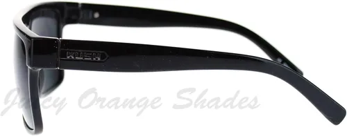 Vista 5 de JuicyOrange KUSH - Gafas de sol para hombre, montura cuadrada plana, lente negra oscura, 5 5/8 pulgadas (5.630 in) de ancho x 2 pulgadas de alto