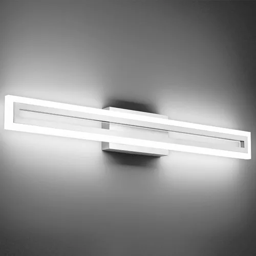 Vista 33 de SOLFART Luces de tocador de baño sobre espejo 14W 60 cm Luz de baño moderna negra 6000K ND