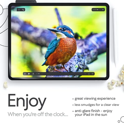 Vista 5 de Paperlike 2.0 (2 piezas) para iPad Pro 11" (2020/21/22) y iPad Air 10.9" (2020/22) – Protector de pantalla mate para dibujar, escribir y tomar notas