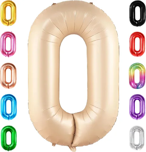 Vista 207 de KatchOn Globo negro del número 1 de 40 pulgadas, globo de feliz cumpleaños