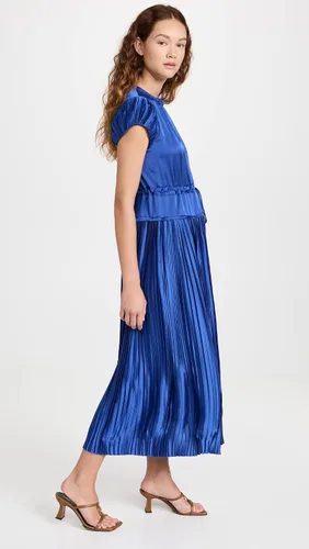 Vista 4 de Rebecca Taylor Vestido de manga plisada para mujer