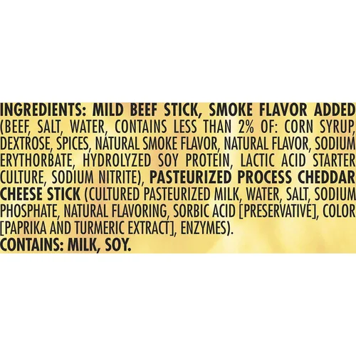 Vista 9 de Slim Jim Palito de carne de res y queso suave, 3 onzas, 18