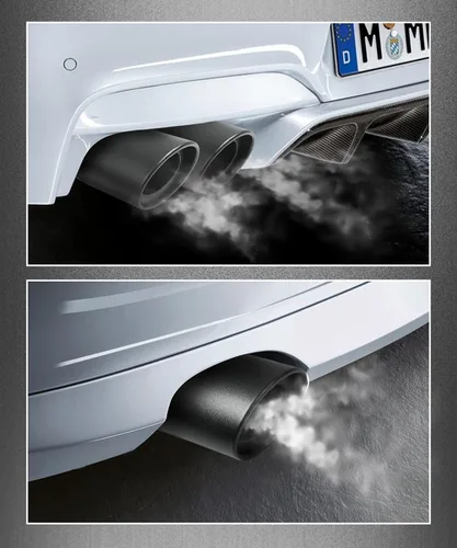 Vista 5 de AOCISKA Punta de escape universal para automóvil, de 2.5 a 3.3 pulgadas, acero inoxidable, acabado pulido, punta de corte inclinado, accesorios