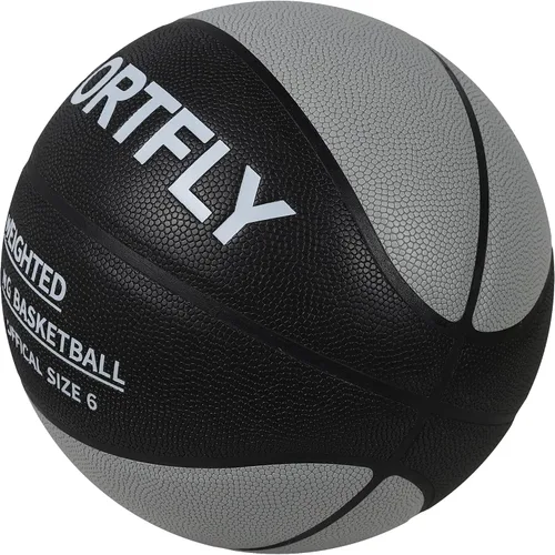 Vista 4 de Basketball Weighted 1kg Auxiliary Heavy 2.2lbs Size 6 for Indoor and Outdoor Training, Training Heavy Basketball for Improving Dribbling, Passing