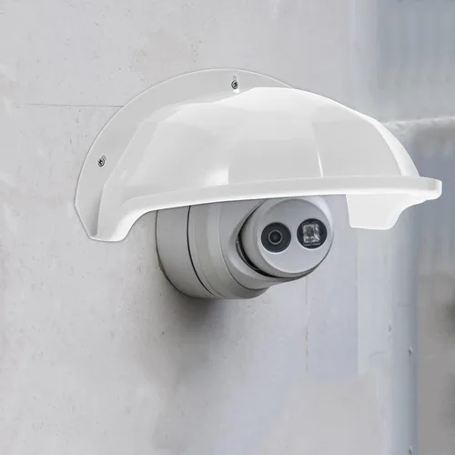 Vista 7 de Cámara de seguridad universal Sun resistente a la intemperie techo protector cámaras domo al aire libre Stick Up soporte de cámara compatible