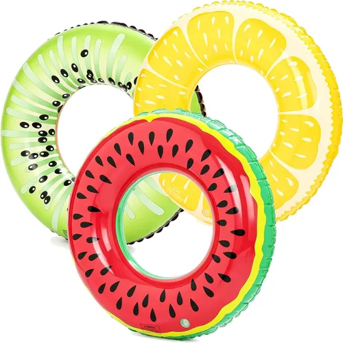 Vista 10 de Luau - Flotadores de piscina hawaianos - Tubos inflables para adultos, tubo inflable para piscina, anillo de natación para decoración de fiesta