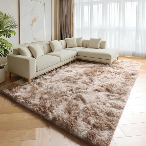 Vista 24 de ONASAR - Alfombra de pasillo negra de 2 x 6 pies, esponjosa, lavable, ultrasuave, afelpada, peluda, tapete para bebés, dormitorio de niños, armario
