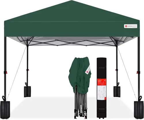 Vista 50 de Best Choice Products Carpa Toldo Desplegable de 10x10 pies para Instalación de 1 Persona, Refugio Portátil Instantáneo con Botón de 1 Toque