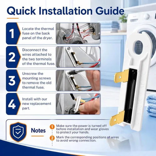 Vista 6 de 3392519 Fusible Térmico Secador para Whirlpool Kenmore Maytag Amana