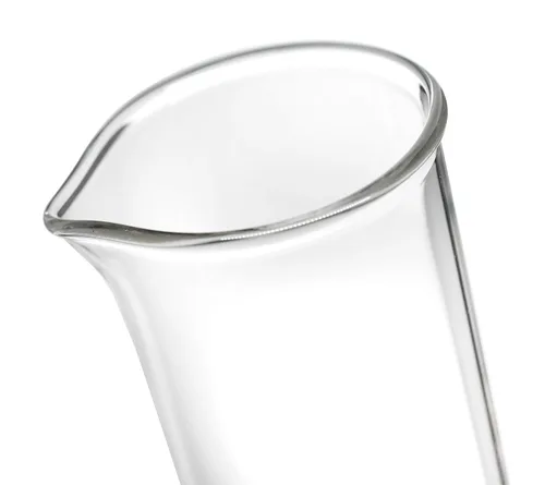 Vista 2 de EISCO Cilindro graduado, 16.9 fl oz - ASTM, tolerancia clase B ± 0.1 fl oz - collar protector, base hexagonal - graduaciones azules - vidrio