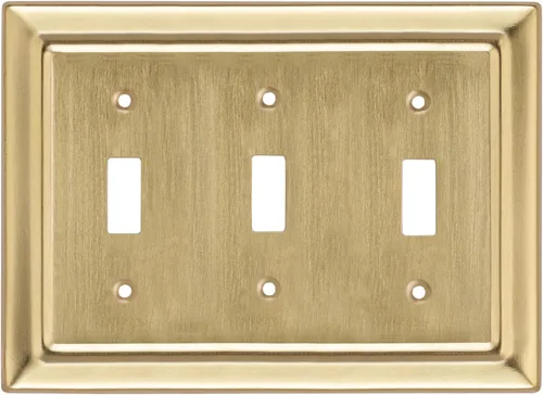 Vista 15 de Monarch Abode Placa de Pared de Interruptor de Palanca de 1 Gang, Placa de Pared de Interruptor Individual de Metal Arquitectónico, Placa Decorativa