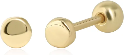 Vista 16 de Aretes con Cierre de Tornillo de Bola de Plata de Ley 925 Tachuelas con Cierre de Bola de Seguridad para Dormir Aretes de Tachuela para Hombres