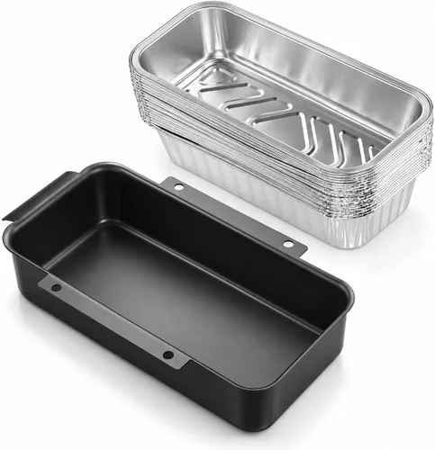 Vista 19 de QuliMetal Paquete de 30 forros traseros para vasos de grasa para Blackstone