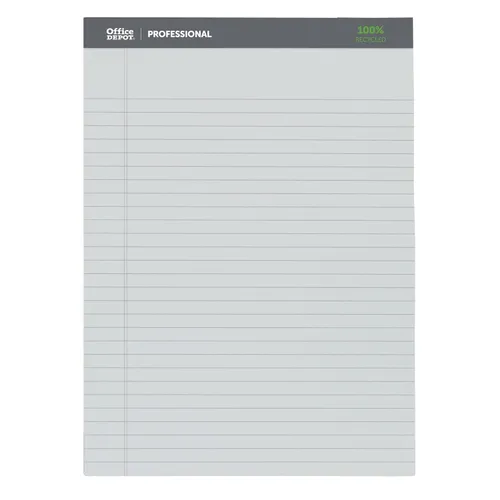 Vista 5 de Office Depot Bloc legal profesional, 8 12 pulgadas x 11 34 pulgadas, con renglones legales, 50 hojas, colores surtidos, 3 unidades, 99494