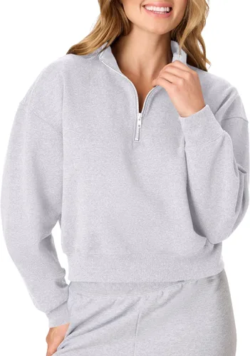 Vista 24 de Hanes EcoSmart - Sudadera de forro polar para mujer, suave y de peso medio, sudadera con capucha con cremallera completa, sudadera o cremallera