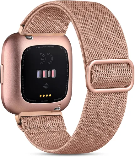 Vista 22 de Witzon Compatible con Fitbit Versa/Versa Lite/Versa 2 bandas para mujeres y hombres, correa elástica ajustable de repuesto para reloj inteligente