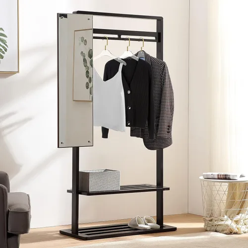 Vista 6 de Perchas de acrílico transparente de calidad, paquete de 5, elegante colgador con ganchos dorados, organizador de armario que ahorra espacio