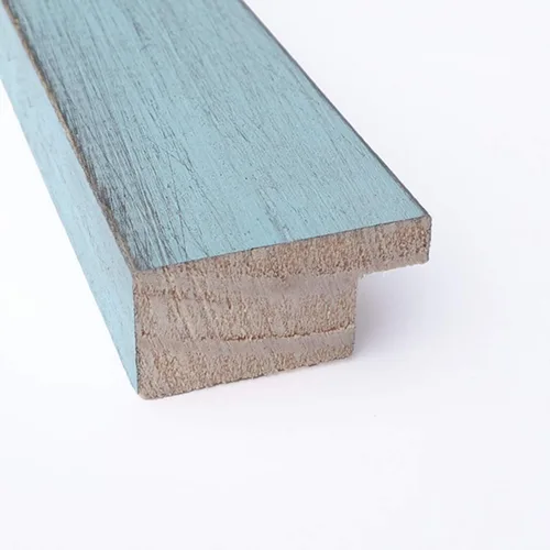 Vista 3 de Amanti Art Tablero de corcho natural para pared (20 x 14) con marco de madera azul rústico azul cielo, pequeño tablero de corcho para oficina