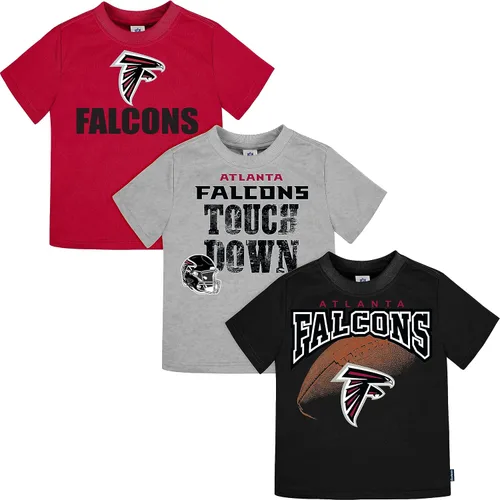 Vista 2 de Gerber NFL - Paquete de 3 camisetas de manga corta para bebé Falcons (paquete de 3)