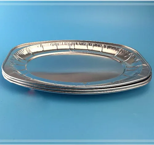 Vista 2 de CALLARON Bandeja de papel de aluminio 20pcs Bandeja de comida desechable Placa de papel de aluminio Placa de papel de aluminio Contenedor