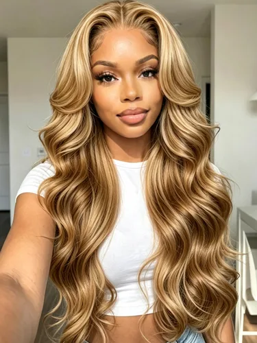 Vista 16 de KLAIYI Pre Everything™ Yaki - Pelucas de cabello humano lacio Yaki sin pegamento con reflejos degradados, color marrón balayage, encaje frontal