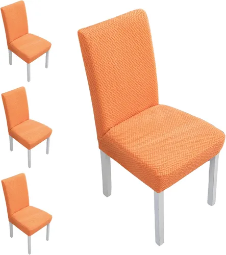 Vista 14 de Fundas elásticas para sillas de comedor, fundas de asiento para sillas de comedor, juego de 4/6 fundas para sillas de cocina para el hogar, hotel