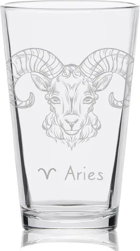 Vista 8 de AQUARIUS ZODIAC - Vaso de pinta grabado Gran idea de regalo místico de horóscopo astrología!