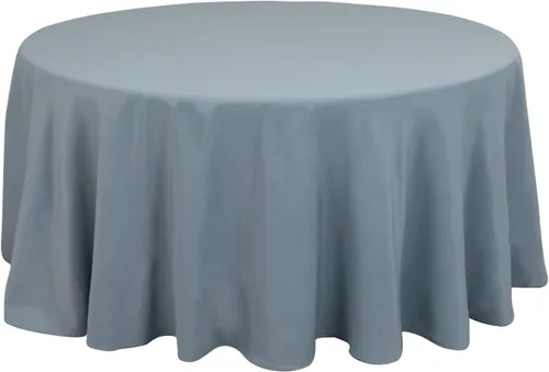 Vista 4 de Balsa Circle Manteles redondos color beige de 120 pulgadas de tela de alta calidad, manteles de tela para bodas, fiestas, recepción, banquetes