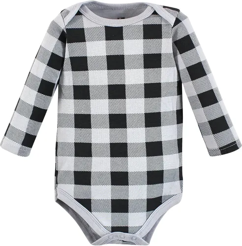 Vista 111 de Hudson Baby baby-boys Cotton Long-sleeve Bodysuits 5-pack