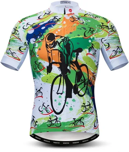 Vista 10 de Hotlion Verano Ciclismo Jersey Hombres Mountain Bike Jersey Secado rápido Bicicleta Camisa Manga Corta Ciclismo Ropa