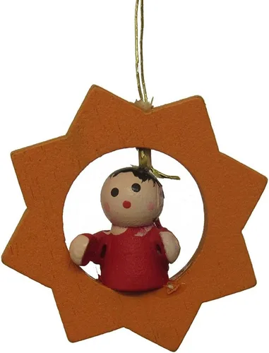 Vista 2 de Kurt Adler juego de pequeños adornos de navidad de madera, 48