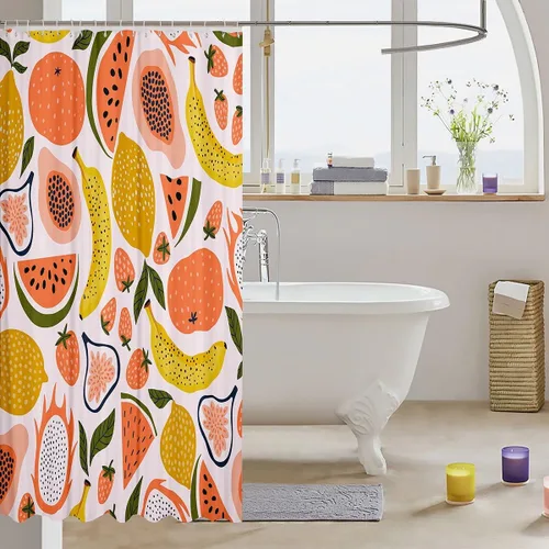 Vista 73 de Feelyou Cortina de ducha con diseño de gato para decoración de baño, bonita cortina de baño para puestos de bañeras, accesorios de baño divertidos