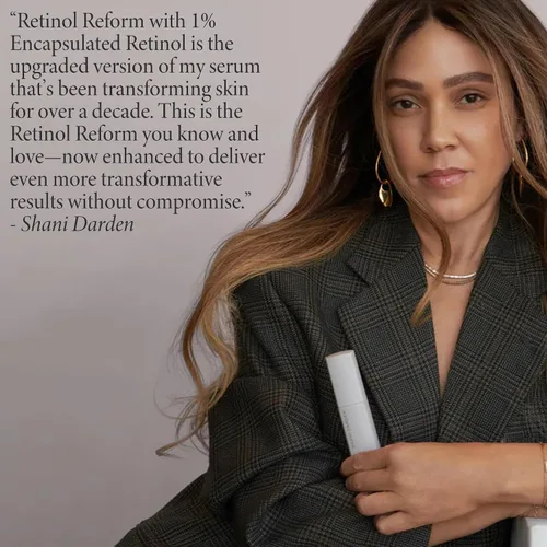 Vista 9 de SHANI DARDEN SKIN CARE Retinol Reform con suero de retinol encapsulado al 1% para cara y cuello, suave suero facial de retinol de liberación lenta