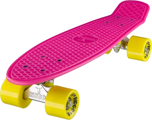 Vista 16 de Ridge Skateboard 55 cm Mini Cruiser Retro Stil in M Rollen Komplett U Fertig Montiert