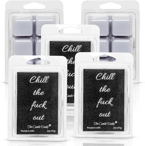 Vista 6 de Cera perfumada de eucalipto para derretir/cubos – 2 oz – Chill The Fuck Out