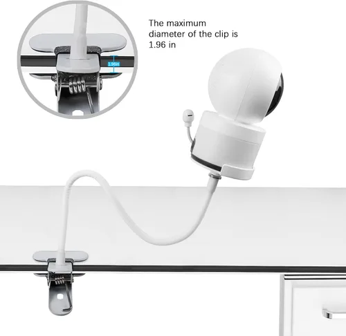 Vista 3 de Montura de clip para cámara de monitor de bebé VTech VM5463/RM5764HD/ RM5764-2HD/ RM5864HD /RM5864-2HD /RM7764HD/ RM7764-2HD/BM3800/BM4700/ BM5600